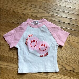 Smiley alpha phi tee shirt